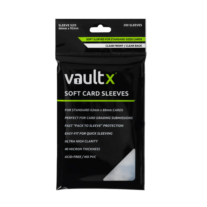 VaultX soft  Sleeves, Ultra Clear (200)