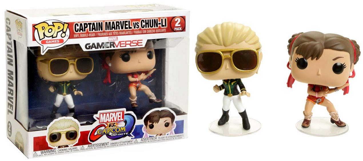 Funko pop Capcom vs. Marvel: Captain Marvel vs Chun-Li