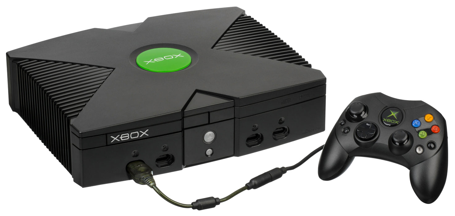 Restored Microsoft Xbox Original Video Game Console with Controller