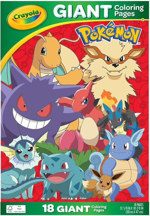 CRAYOLA Pokémon Giant Coloring Pages