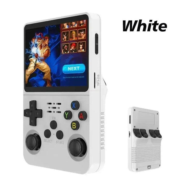 R36S Retro Handheld Video Game Console 3.5Inch white