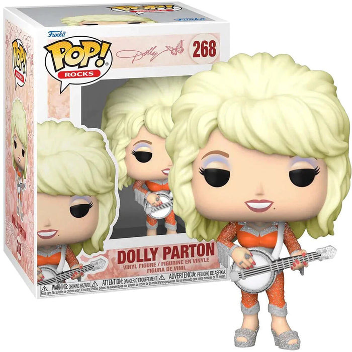 Funko POP! Rocks Dolly Parton Musician Vinyl Figure Collectable #268