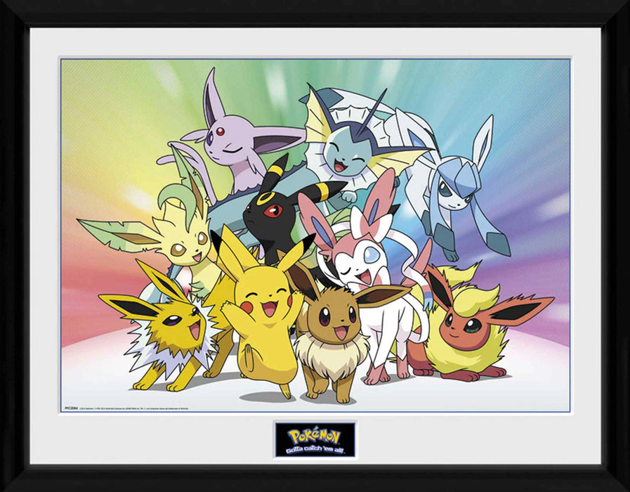 Pokemon Eevee 30 x 40cm Framed Collector Print