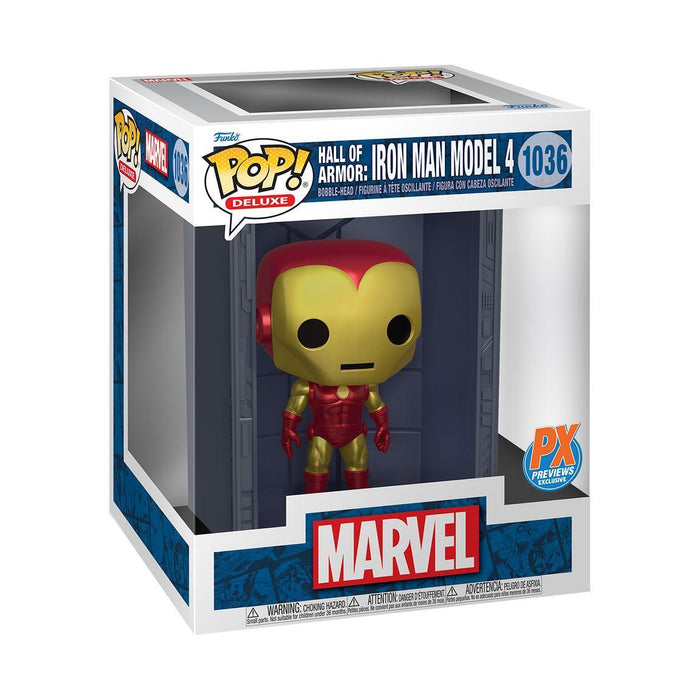 Funko POP! Marvel HALL OF ARMOR: IRON MAN MODEL 4 #1036 (PX EXCLUSIVE) NEW STARK
