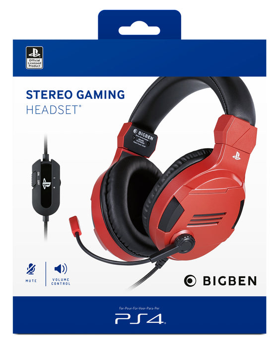 RED SONY OFFICIAL HEADSET